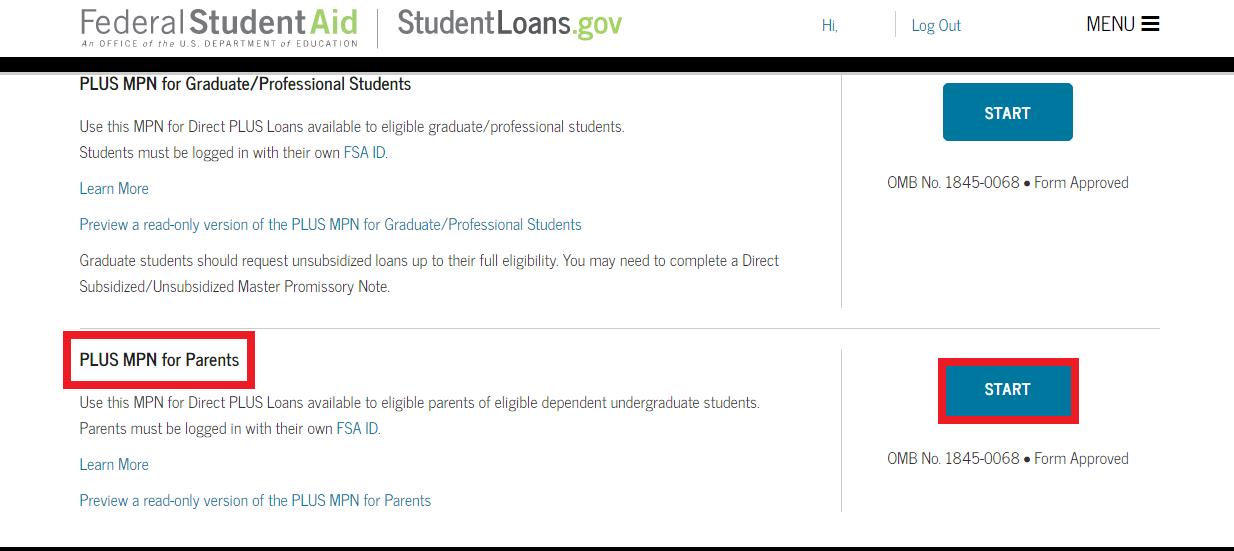 Direct plus loans for students